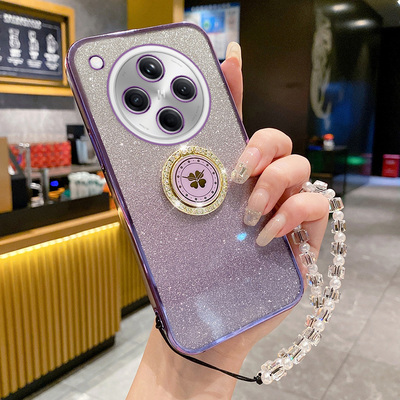 适用oppofindX8手机壳FindX8pro保护oppo硅胶套透明全包防摔find带支架软壳oppox8新款女fandx高级感水晶手链