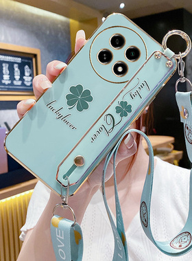 适用于真我12x手机壳Realme12x新款oppo腕带挂绳RMX3993保护套全包防摔opporealme12x软硅胶女十二小清新ins