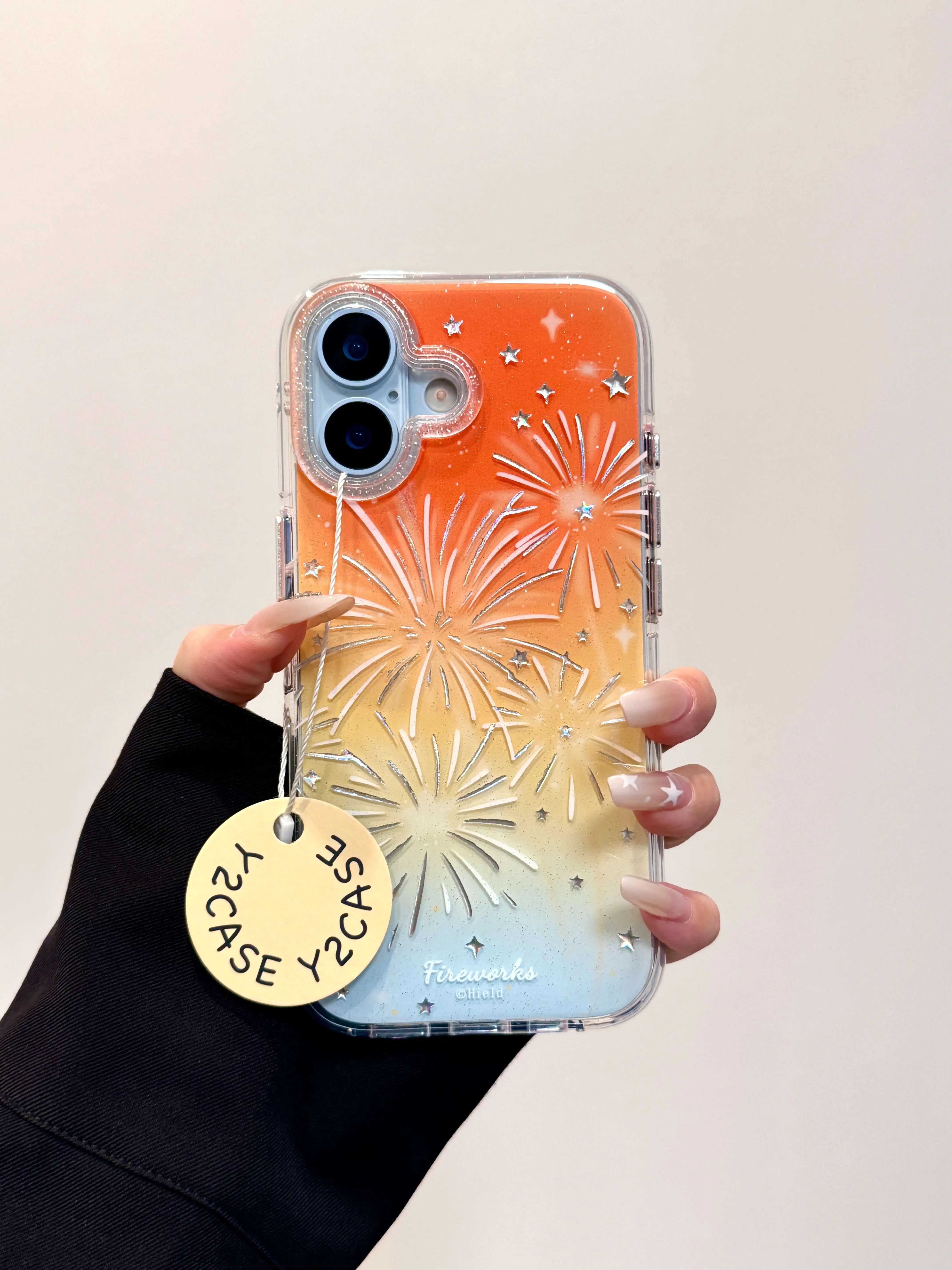 17promax•ins风鎏金渐变烟花IMD双层印花手机壳适用iPhone17系列
