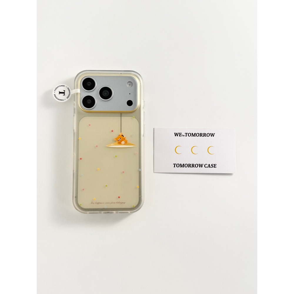 简约星星吊灯小熊适用苹果17手机壳iphone16promax高级感17pro保护壳15硅胶15新款防摔全包女款ins风网红软薄