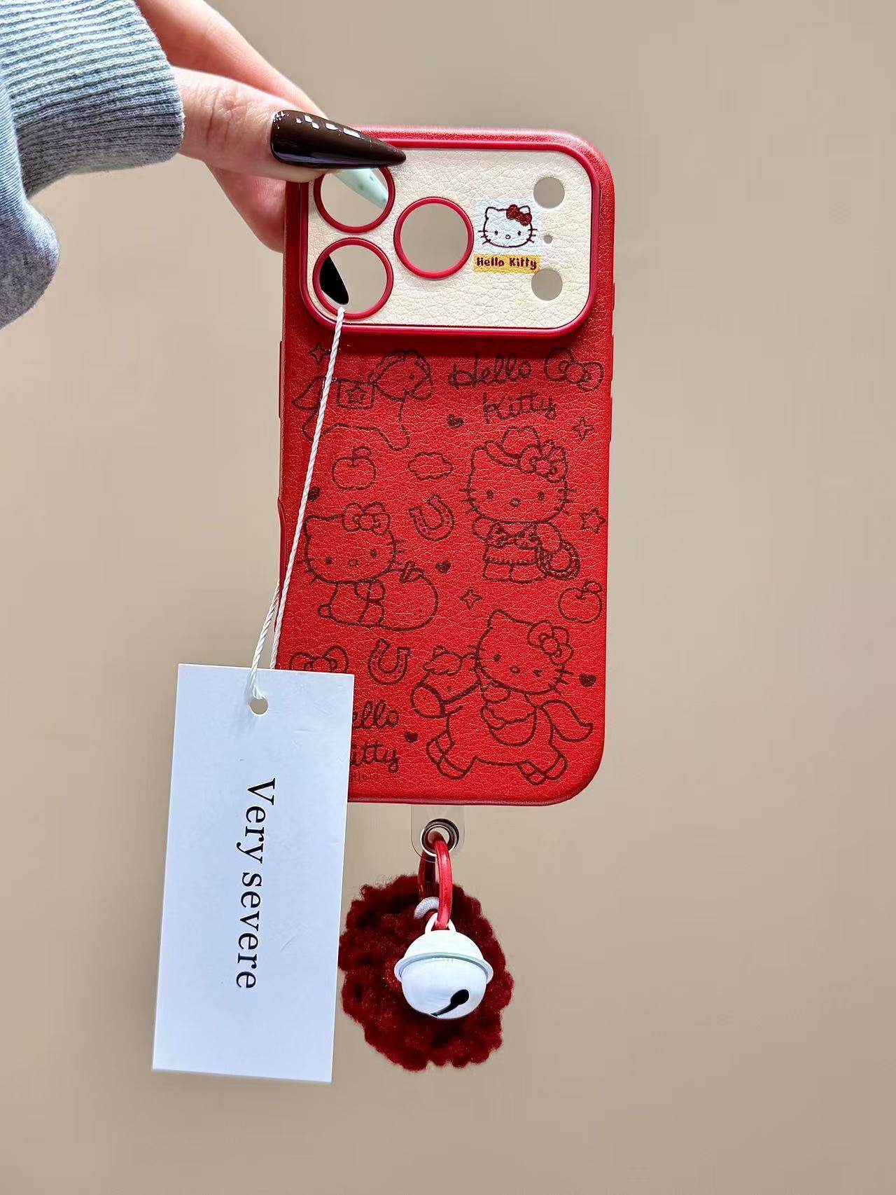 新年红色线条苹果小马猫咪挂件适用苹果17promax手机壳15iphone16 · 苹果16promax 红底线条苹果小马KT,3C数码配件,手机保护套/壳,淘宝优惠券,粉丝福利购,淘宝优惠卷