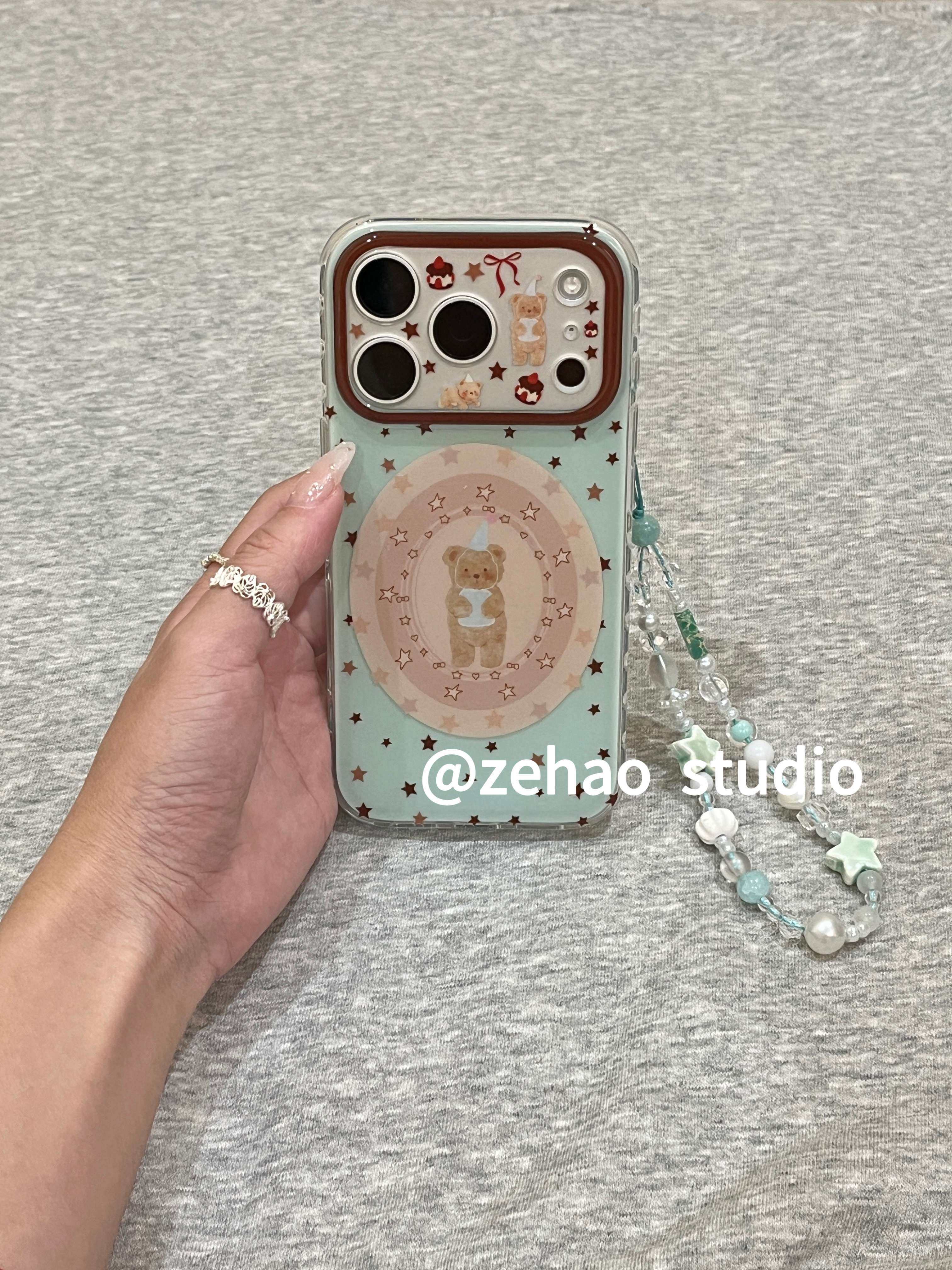 薄荷绿棕星长帽子小熊适用于苹果17promax手机壳iphone16pro保护 · 薄荷绿棕星长帽子小熊（单壳）,3C数码配件,手机保护套/壳,淘宝优惠券,粉丝福利购,淘宝优惠卷