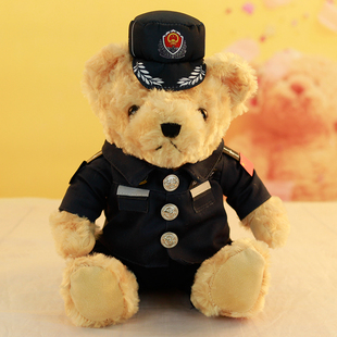 海警小熊海员公仔特战队毛绒玩具海洋警察部队文创宣传品定制玩偶
