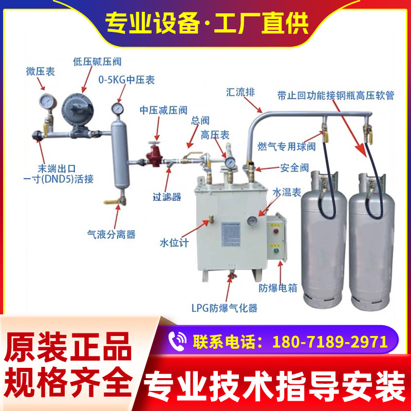 中邦cpex30kg瓦斯汽化器lpg液化气化炉燃气设备炒茶专用