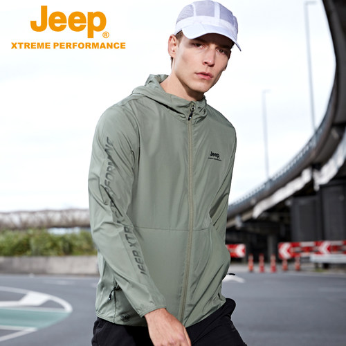 jeep吉普防晒衣男运动户外服风衣