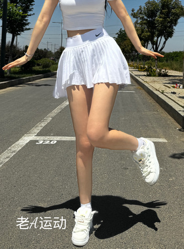 Nike耐克女子网球运动训练防走光二合一速干透气百褶裙短裙DR6850