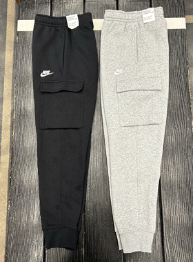 正品Nike耐克男子长裤束脚运动休闲针织秋冬加绒保暖工装裤CD3130