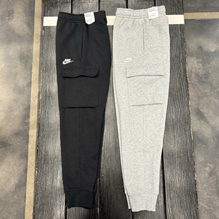 正品Nike耐克男子长裤束脚运动休闲针织秋冬加绒保暖工装裤CD3130