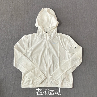 正品Nike/耐克女子跑步运动休闲拒水防晒透气速干连帽外套 DH1991