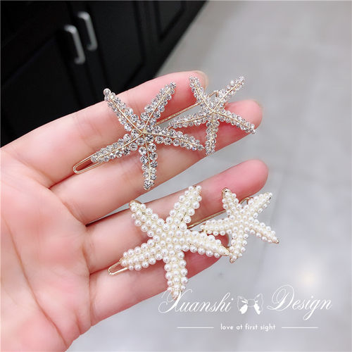 韩国进口发夹甜美小清新刘海水钻