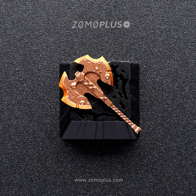 zomo dota2 狂战斧机械铝合金透光樱桃轴个性手办键盘帽