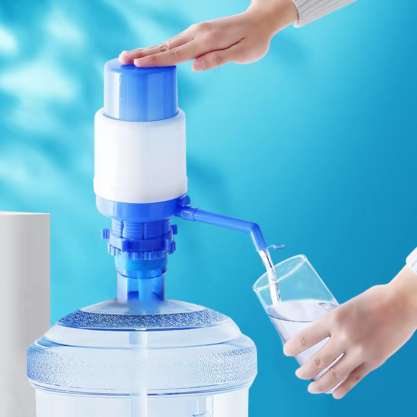 手压式桶装水纯净水抽水器水桶按压抽水饮水机压水器家用吸出水器