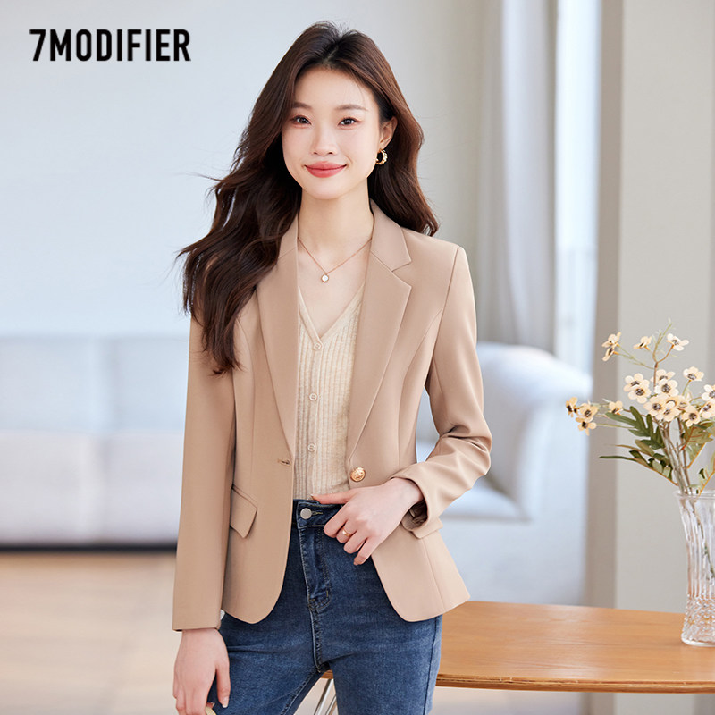 拉夏贝尔2025春季气质职业休闲西装,女装/女士精品,常规大码外套,淘宝优惠券,粉丝福利购,淘宝优惠卷