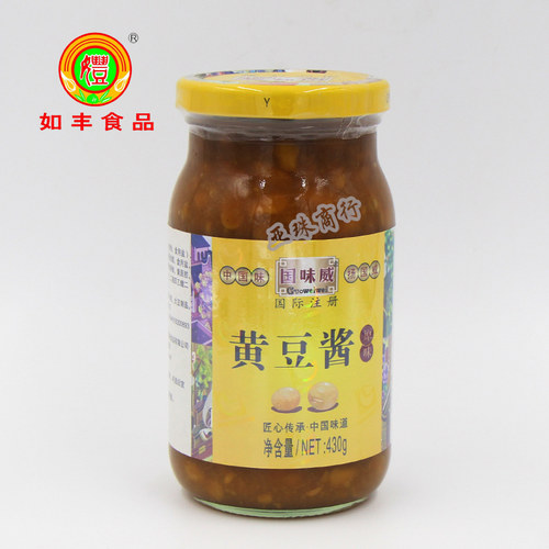 增城特产如丰国味威黄豆酱430g调味酱豆酱调料包邮 - 封面