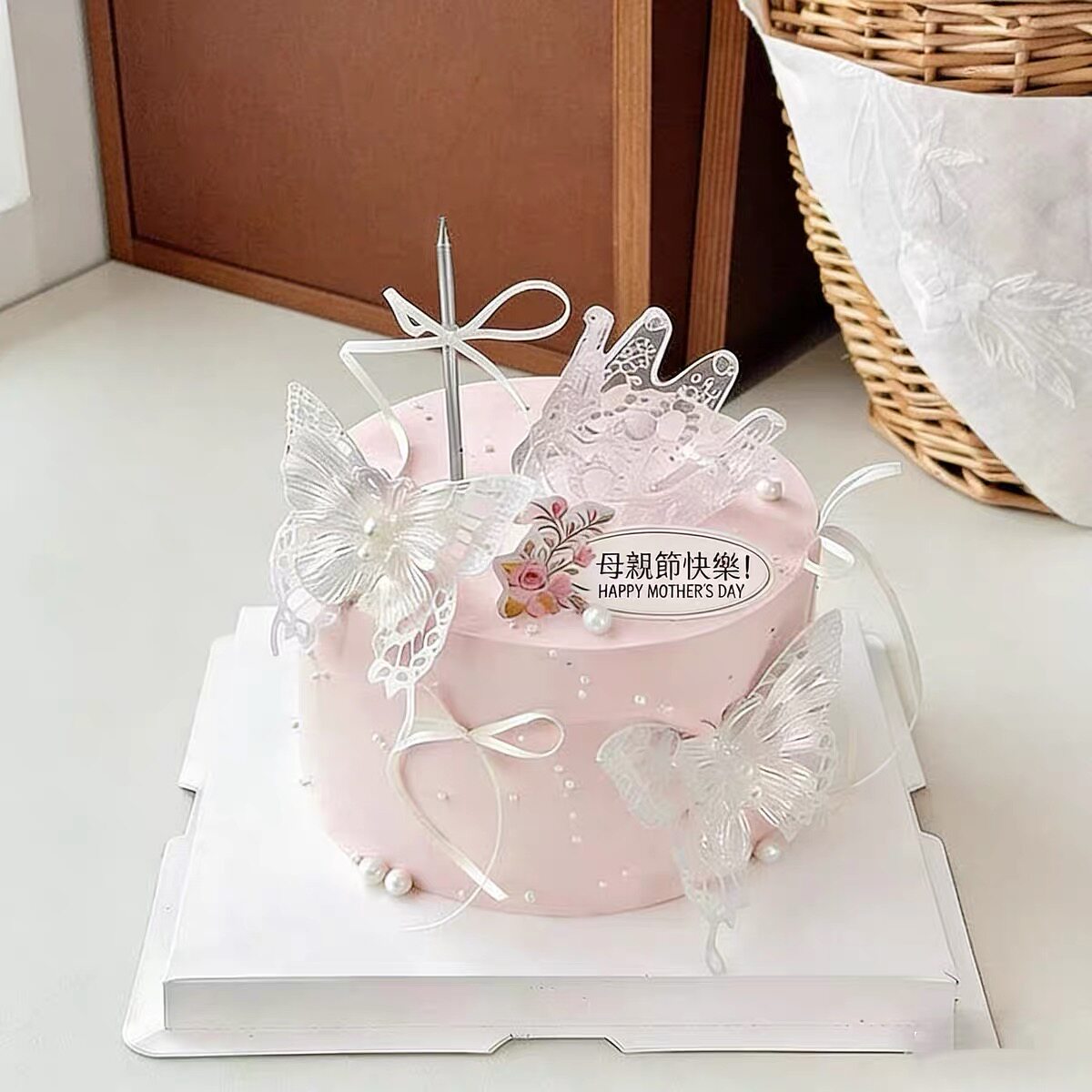母亲节蛋糕皇冠装饰摆件妈妈节日蛋糕/烘焙装饰用品