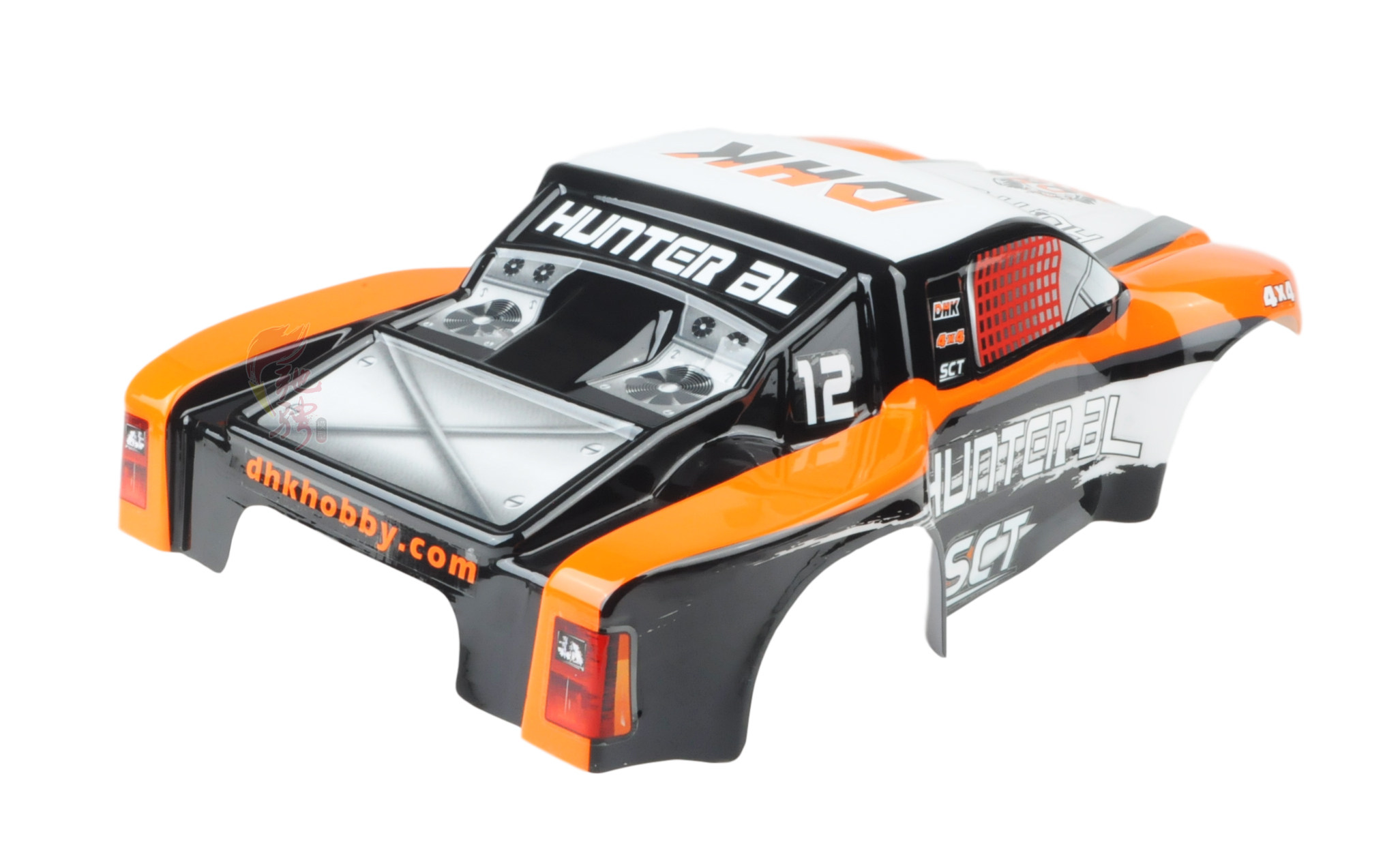 1|10 DONGHONGKAI DHK 8135 원격 제어 짧은 트럭 원래 액세서리 펀치 PC 컬러 인쇄 자동차 쉘 8135-009