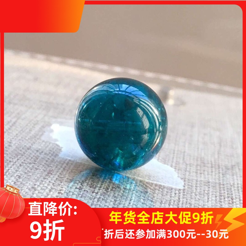 天然蓝色碧玺单珠  色彩惊艳浓彩2-24