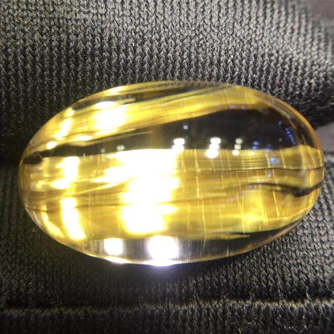 天然戒面吊坠项链7.1克巴西金发晶钛晶板钛猫眼原矿顺发水晶邮