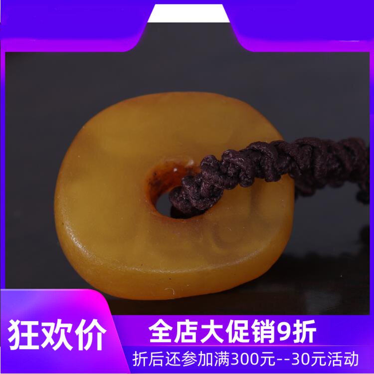【一物一图】藏传老凤眼菩提子手串 西藏天珠手链 老蜜蜡饰品qbt