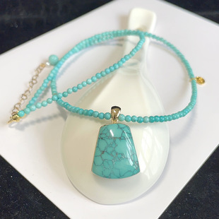 天然玉化乌兰花蛋面湖北原矿绿松石吊坠果冻料高瓷18k金老料