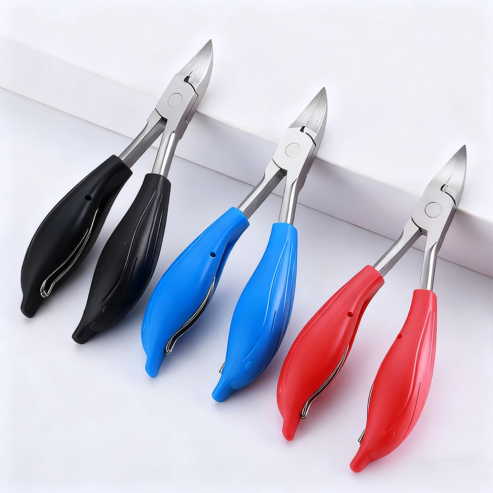 海豚柄鹰嘴钳双弹簧指甲