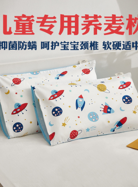 儿童荞麦枕头1-3-6-12岁以上小孩幼儿园专用宝宝枕芯小学生护颈枕