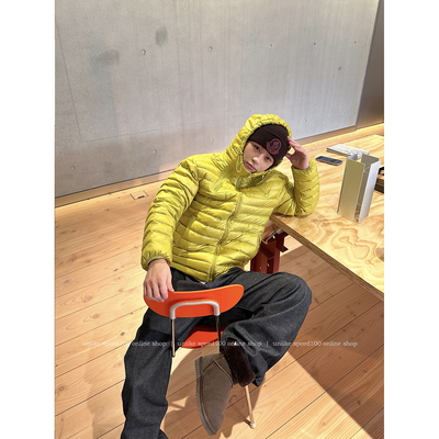 uniike 冬季户外2色排骨防风防水羽绒服男女北欧连帽保暖上衣外套
