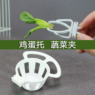 鸟用白塑料鸡蛋托蔬菜夹子拇指盒金青灰燕芙蓉鸟玉鸟用品鸟笼配件
