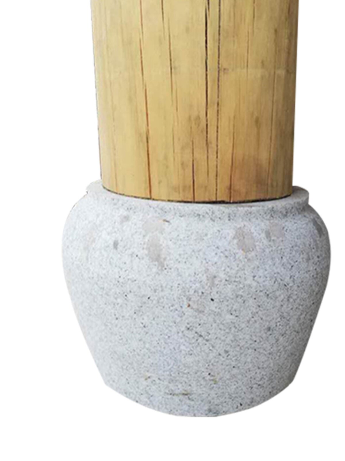 广场庭院家用木柱石墩子底座花岗岩柱墩仿古柱基石挖空石鼓老石墩