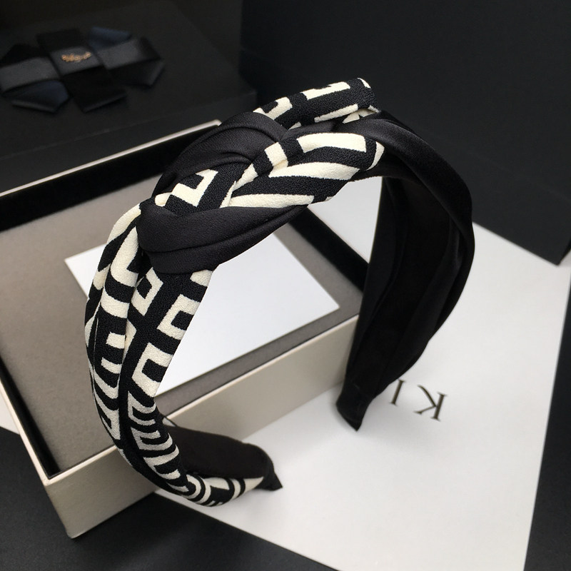 编织发箍黑白布艺发卡麻花辫头箍日韩小众时尚发窟外出头窟头饰女