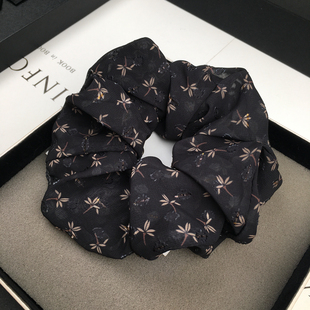 大肠发圈夏季 日韩优雅气质扎发绑发头绳发饰 印花纱大肠圈2025新款