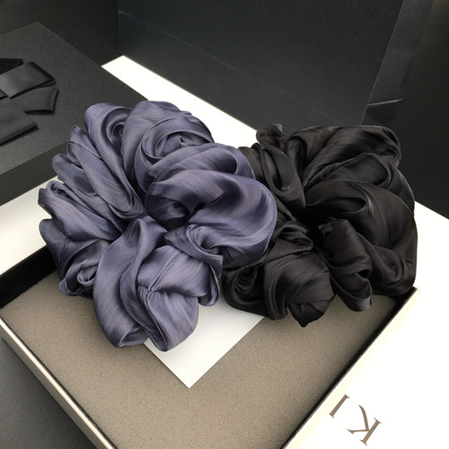 珠光褶皱大肠圈日韩纱发圈