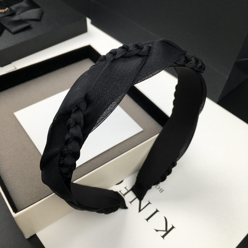 发箍网纱日韩编织麻花辫头箍