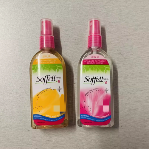 包邮 印尼版本soffell驱蚊水驱蚊液驱蚊喷雾防蚊液花香味80ml