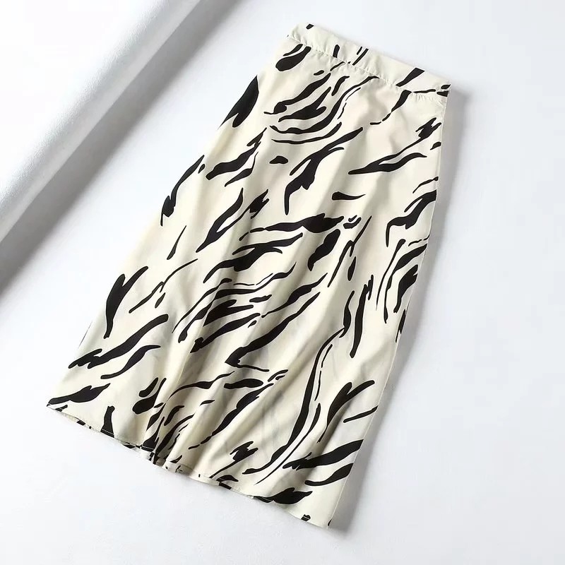 度假风雪纺半身裙女夏季2019新款韩版高腰显瘦复古印花a字中长裙|msdalam kategori Butik wanita / wanita, skirt - dari Buy2taobao.com untuk memberikan perkhidmatan ejen Taobao profesional membeli