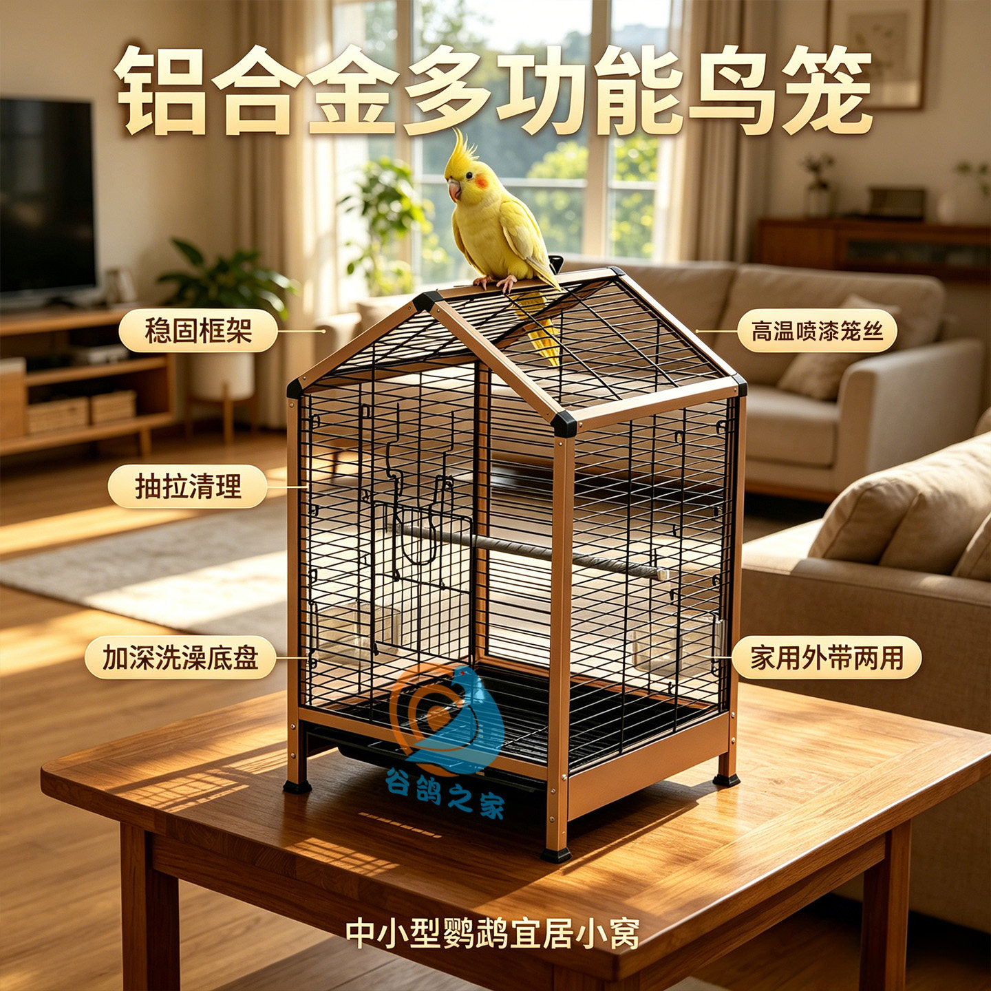 家养鹦鹉专用鸟笼别墅外出宠物笼