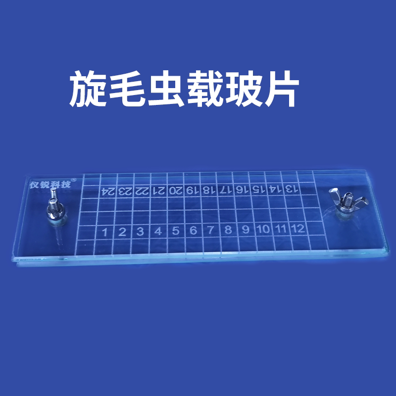 旋毛虫载玻片 包邮价 俄式24格载玻片肉类检测旋毛虫专用载玻片 - 实物图