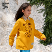 terre 棉手绘印花25秋装 男女儿童pomme 新款 蓬马大童T恤长袖