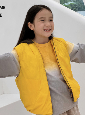 [运动系列]新款蓬马大童羽绒服背心25秋装男女儿童pomme de terre