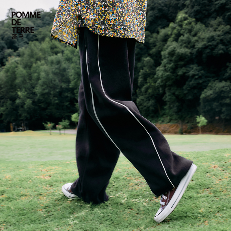 直筒裤日常休闲长裤pomme蓬马