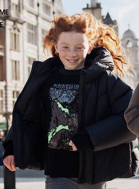 [环保系列]新款蓬马大童毛衣羊毛25冬装男女儿童pomme de terre