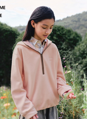 [运动系列]蓬马大童套头卫衣摇粒绒秋装男女儿童pomme de terre