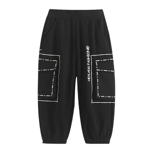 男生女生童装男童裤子秋装儿童工装裤新款中大童洋气休闲裤春秋款