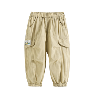 男生女生童装男童裤子春秋款2024新款中小童男孩休闲儿童工装长裤