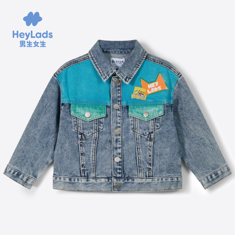 男生女生男小童印花贴花牛仔外套NCWAJ33153A