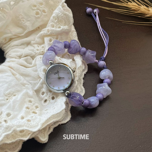 SUBTIME暮山紫手表女款高颜值ins