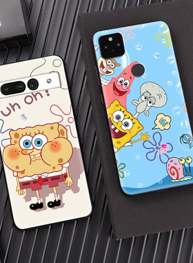 适用于谷歌pixel8pro/6A/5XL手机壳硅胶防摔全包卡通可爱个性5a5G保护套Googlepixel7A软壳动漫皮卡丘小熊