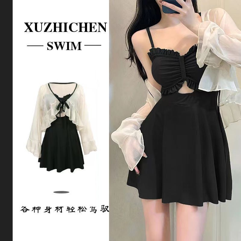 泳衣女分体显瘦裙式三件