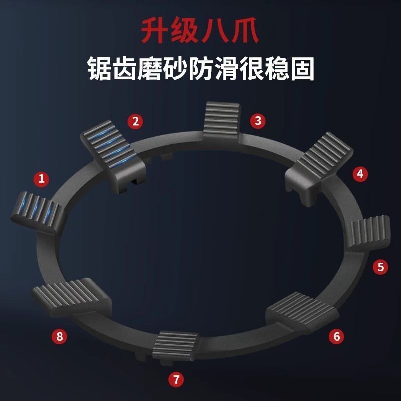 升级八爪燃气灶防滑锅架图片