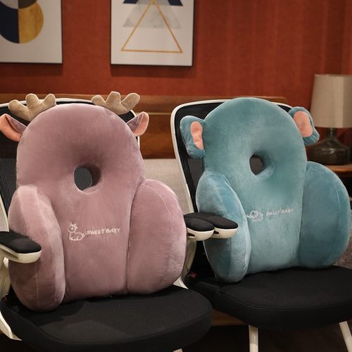 办公室座椅靠枕椅子护腰靠垫汽车腰靠孕妇久坐腰枕靠背垫沙发抱枕